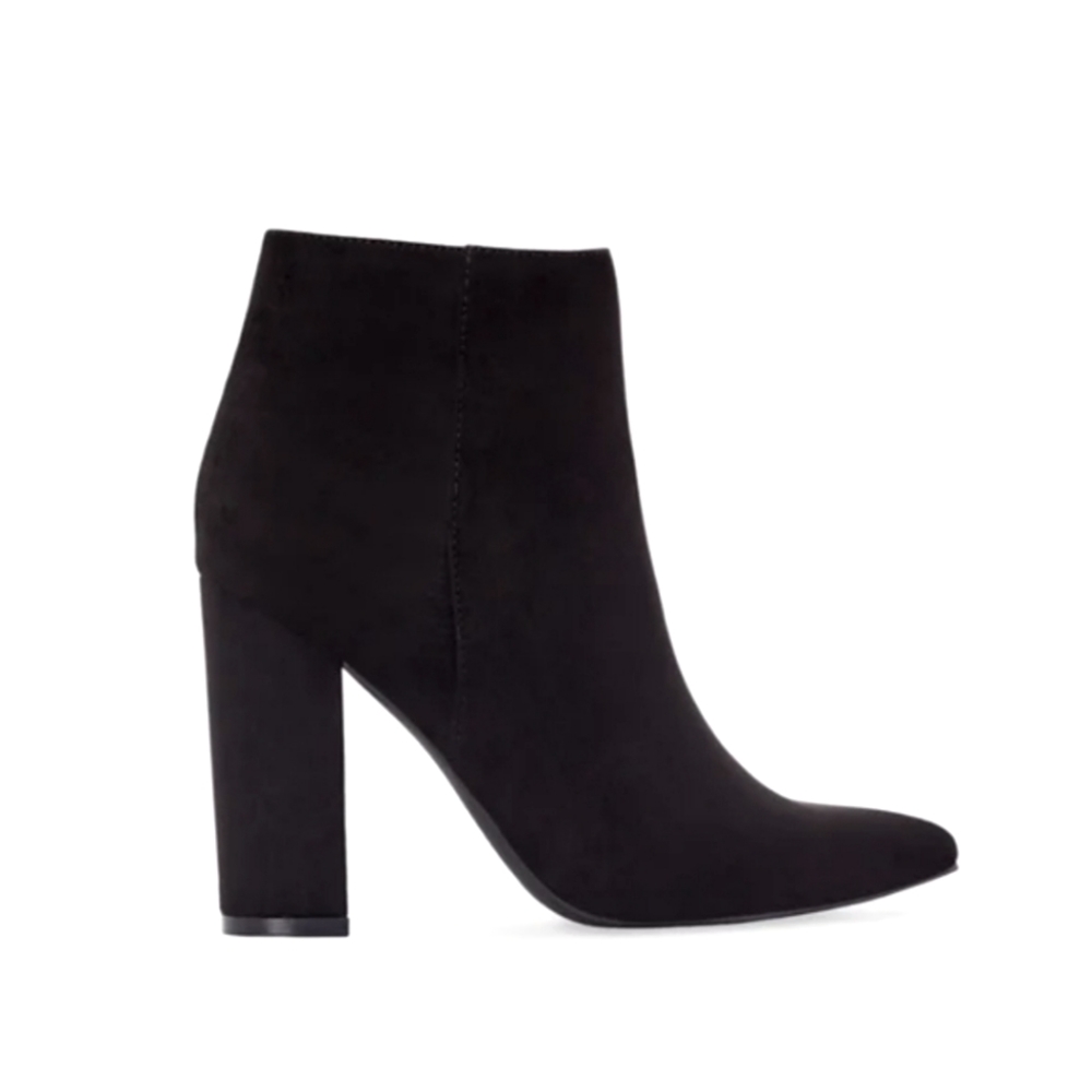 Rosamund Black Ankle Heeled Bootie